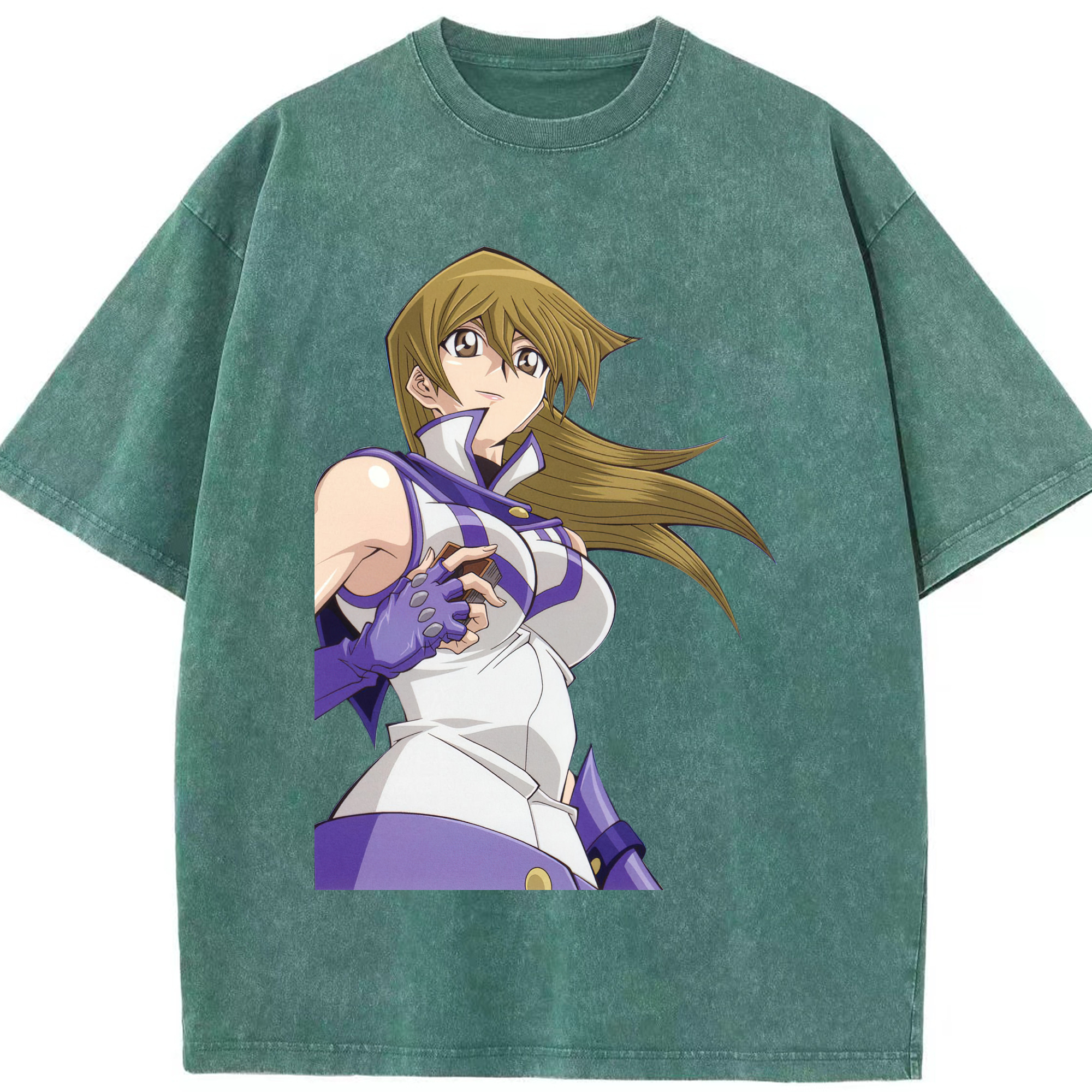 （画像用） 遊☆戯☆王 Yu-Gi-Oh! 綿100% ヴィンテージ風 半袖Tシャツ（フロントプリント）